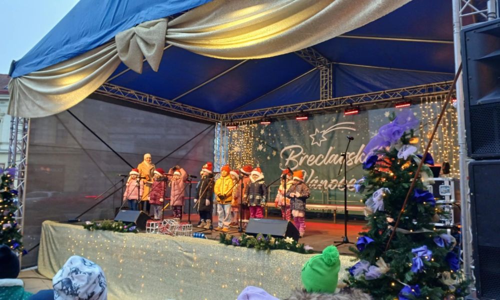 Vánoční vystoupení na Pěší zóně